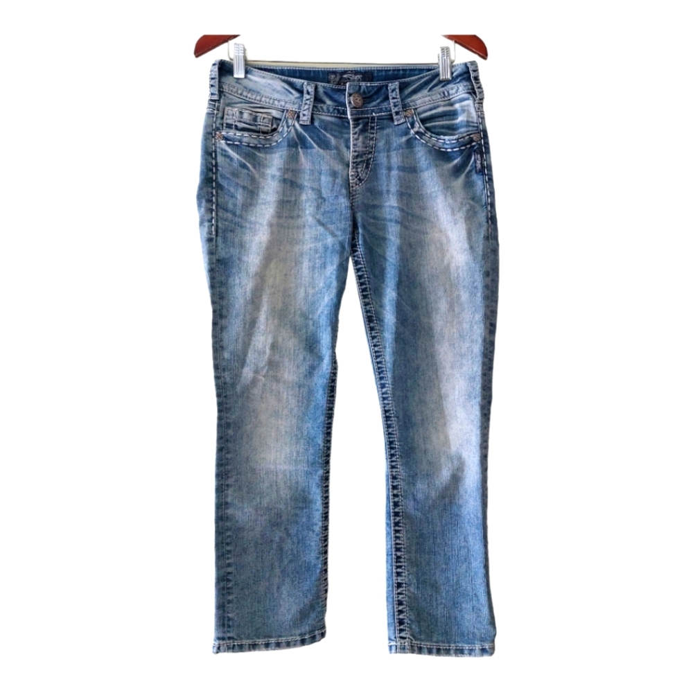 Silver Jeans Suki Mid Capri Size 29